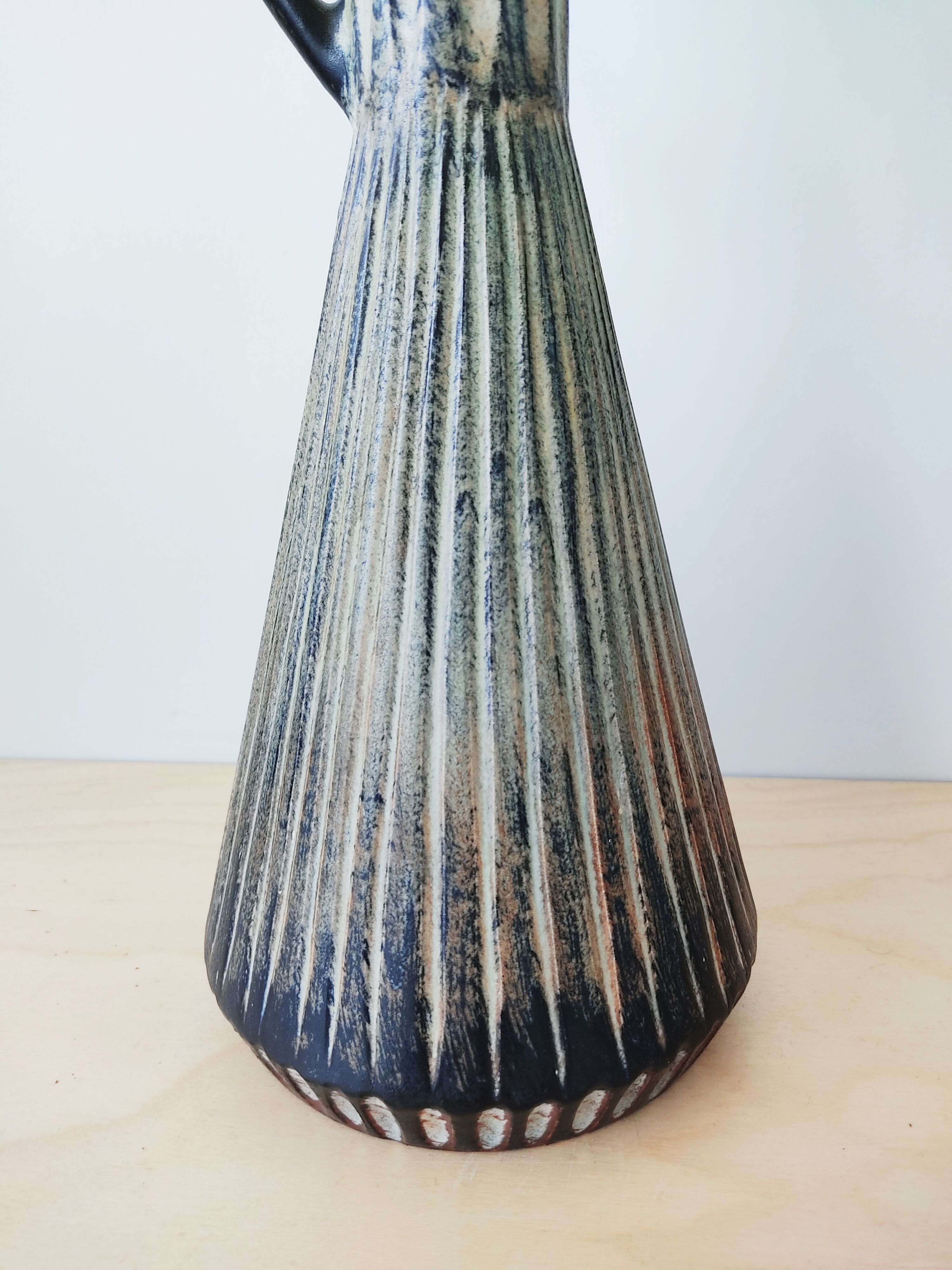 Ceramic vase Coceram unique piece signed Feron