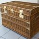 early 20th century wicker trunk