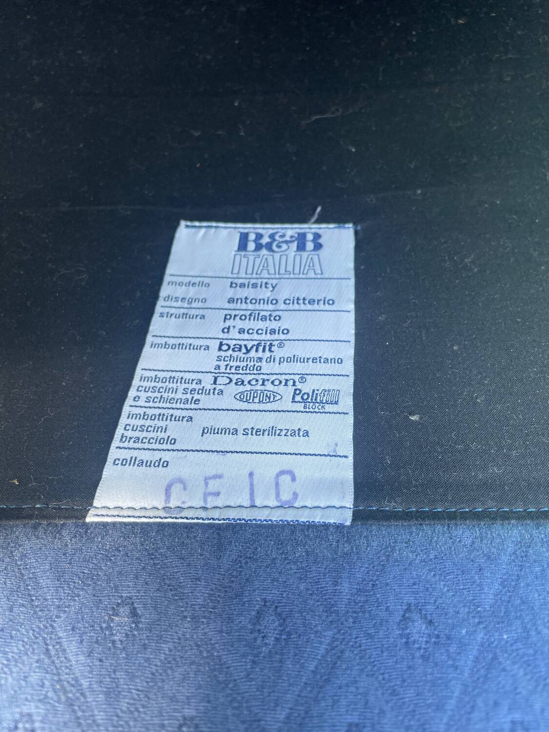 Antonio Citterio armchair sofa 1980 model baisity