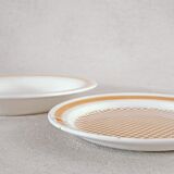 2 plates Gien and Longwy years 1940-1960