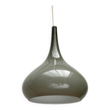 Mid-century Danish glass tulip pendant lamp by Nordisk Solar and Holmegaard, 1960s.