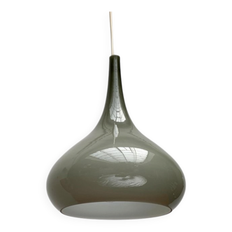 Mid-century Danish glass tulip pendant lamp by Nordisk Solar and Holmegaard, 1960s.
