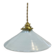 Vintage white opaline pendant light