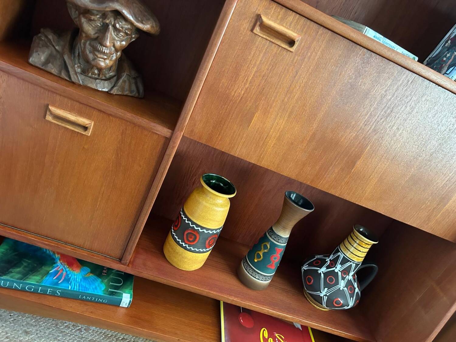 Buffet haut vintage en teck