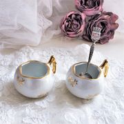 Pair of Luxury porcelain salt salers from France