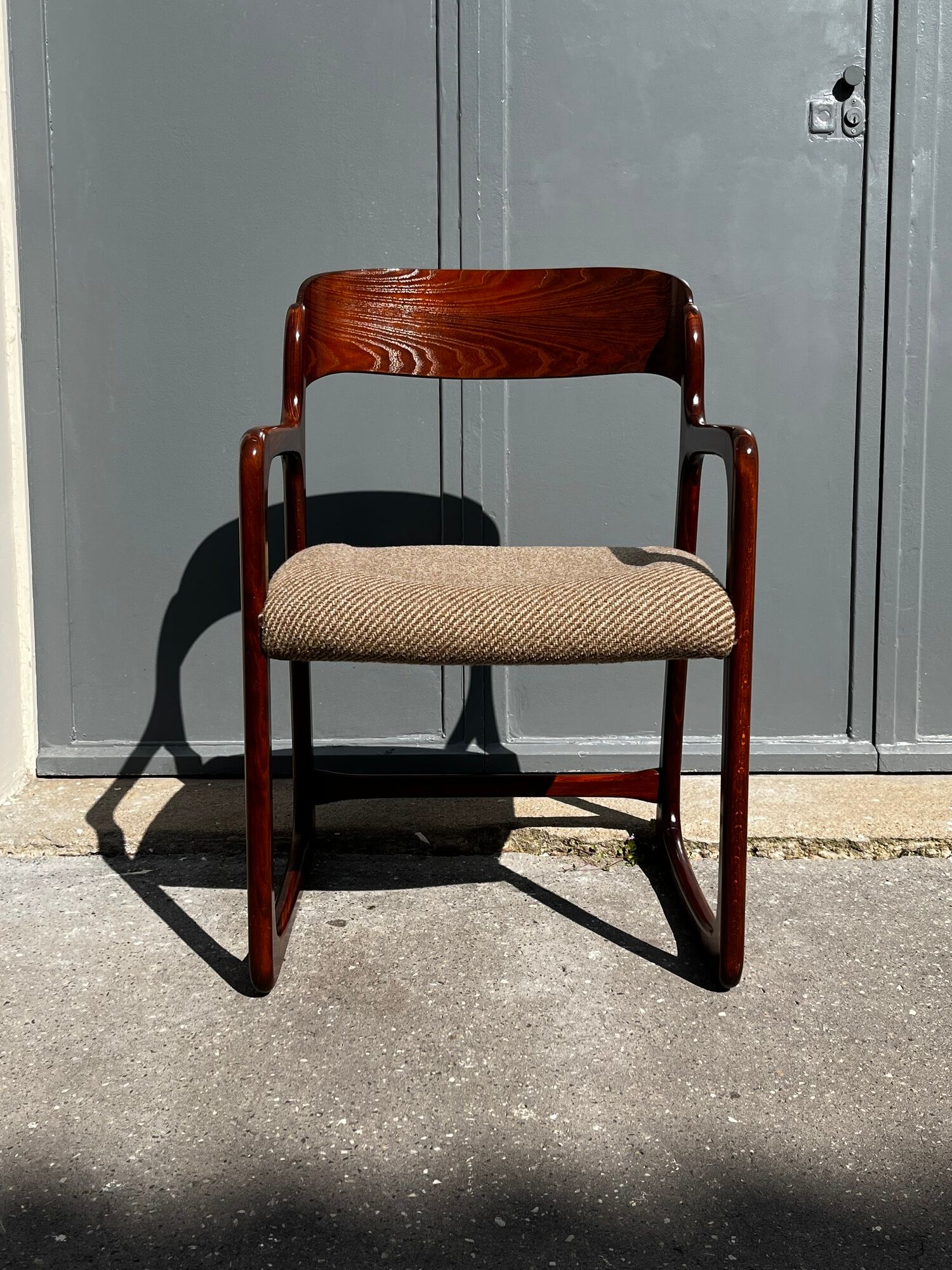4 fauteuils vintage "Traîneau" de Baumann - années 1960