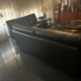 Leather sofa set