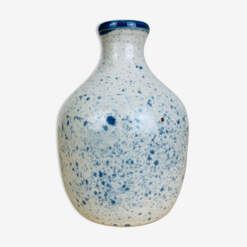 Vintage blue ceramic vase