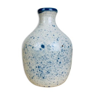 Vase céramique vintage bleu