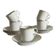 5 antique porcelain espresso coffee cups