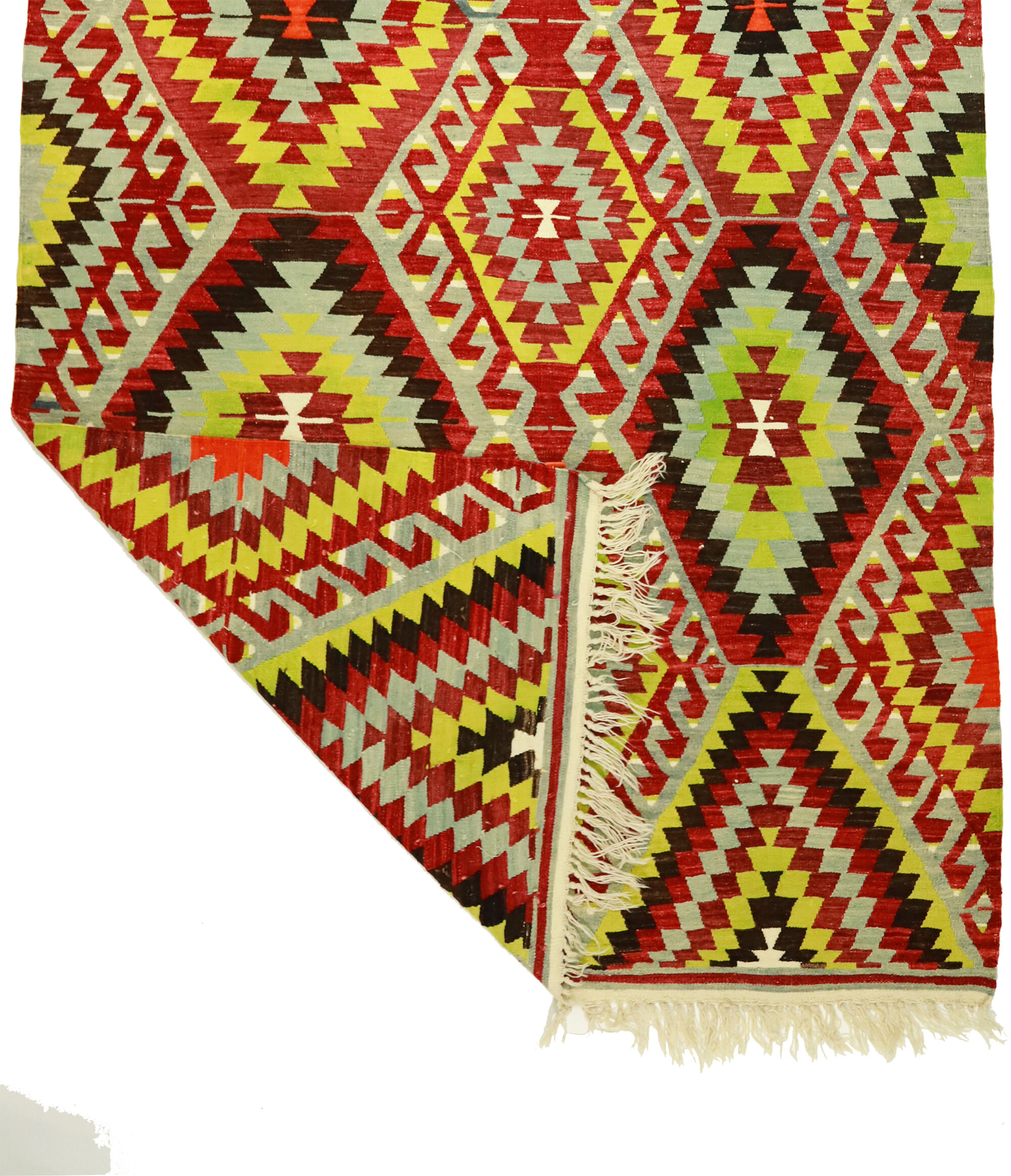 Anatolian handmade kilim rug 330 cm x 174 cm