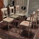 6 contemporary chairs for dining room.