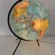 Taride Paris France vintage 1986 black tripod globe - 40 cm