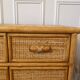 Rattan and wicker chest of drawers