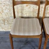 2x 60s 70s dining chair dining chair mid century Danish modern design