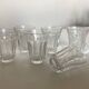 Set de 6 verres shot tulipe à côtes plates néo classique 1950