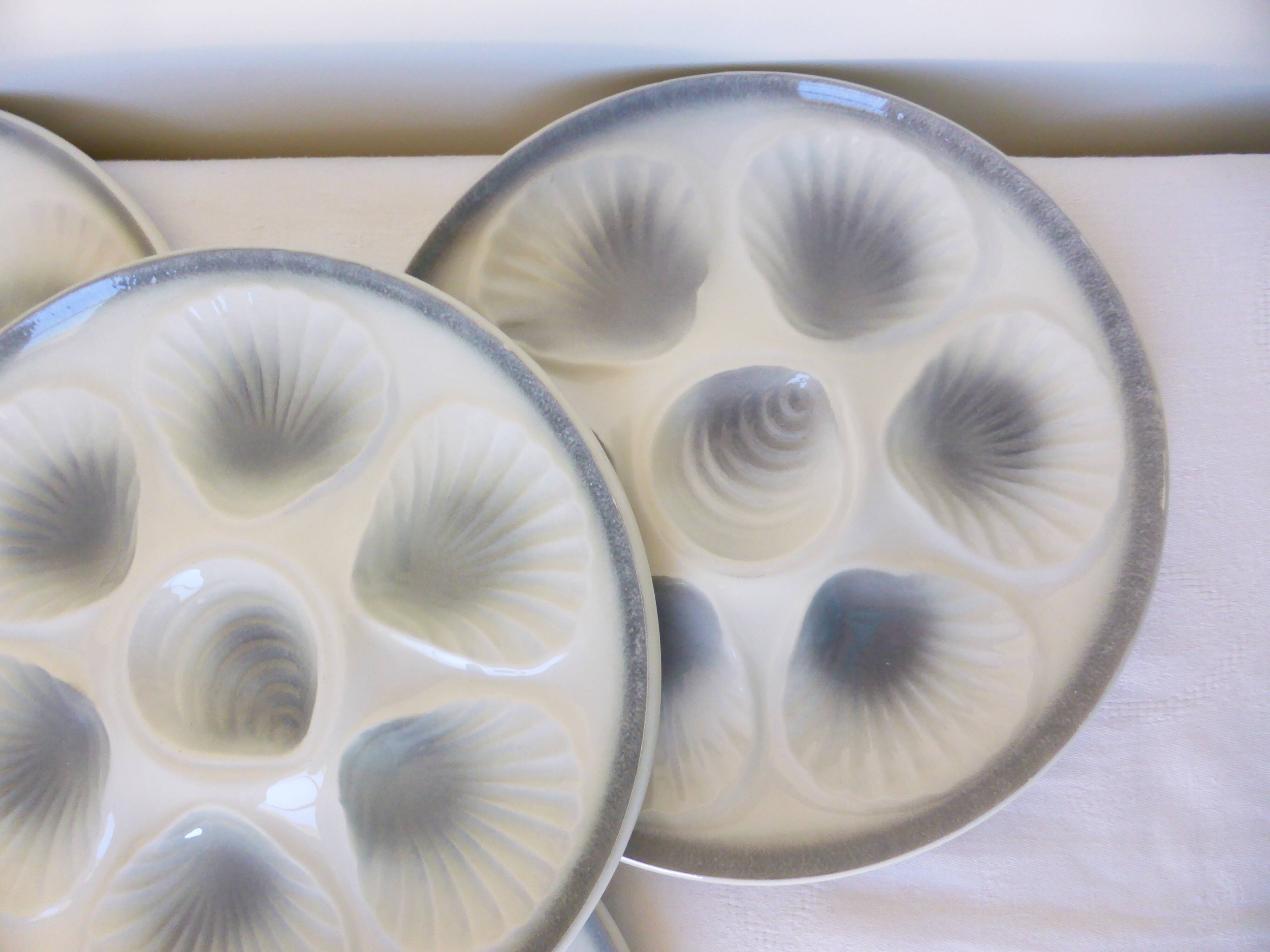 4 oyster plates Moulin des Loups 2106174