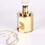 Octagonal brass lamp
