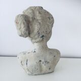 Stone and plaster bust
