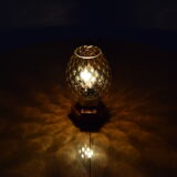 Lampe de table en bois du milieu du siècle/ Drevo Humpolec, années 1960.