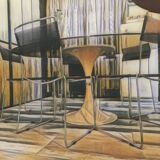 Set of 5 spaghetti chairs by giandomenico belotti for alias vintage 1980