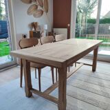Solid oak farm table
