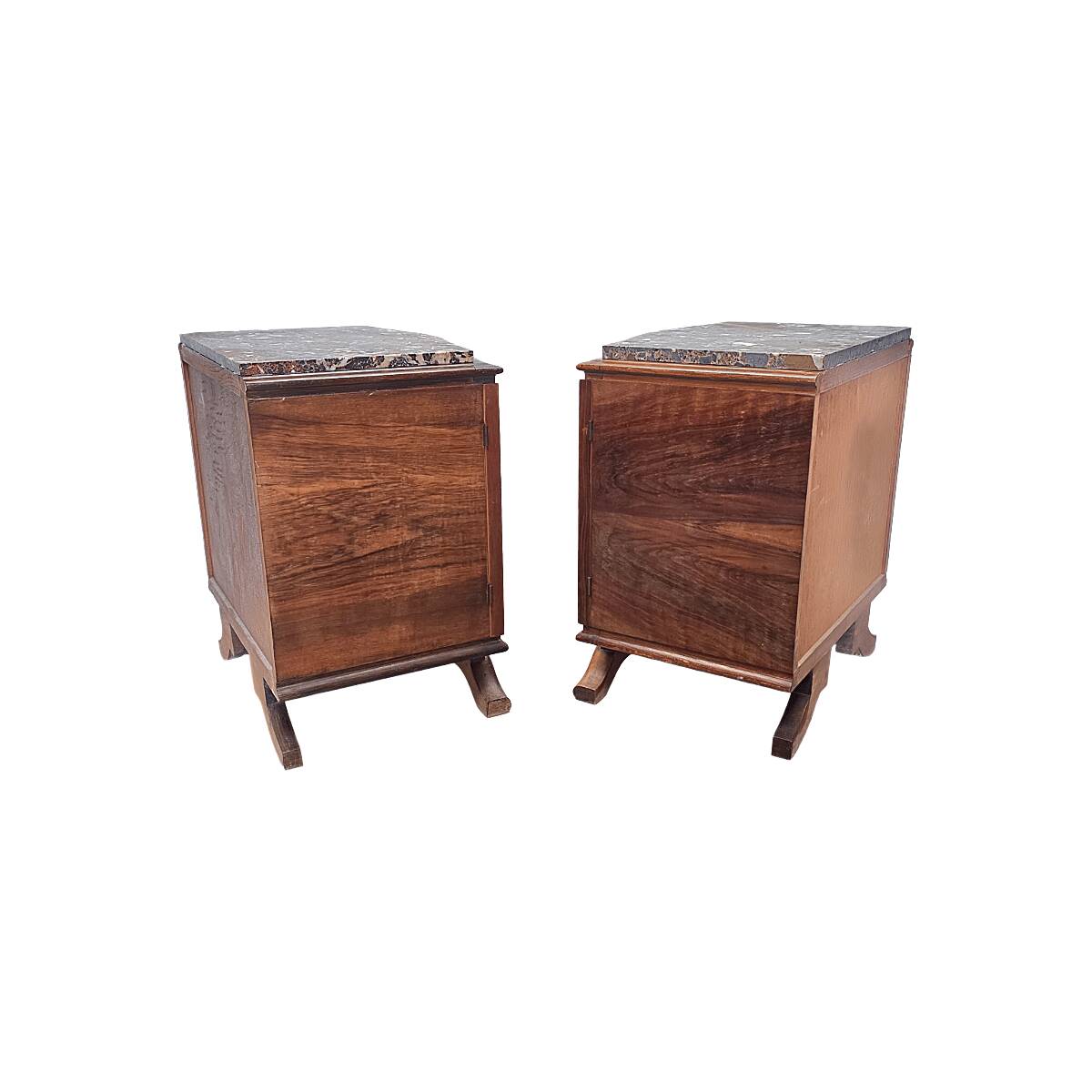 Set Of French Art Deco Bedside Tables, 1930s