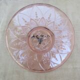 Pink glass-sided dish