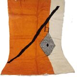 Moroccan handmade artisanal berber carpet magic orange eye 287 x 184 cm