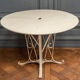 Table in painted sheet metal garden furniture ironwork 1950 base