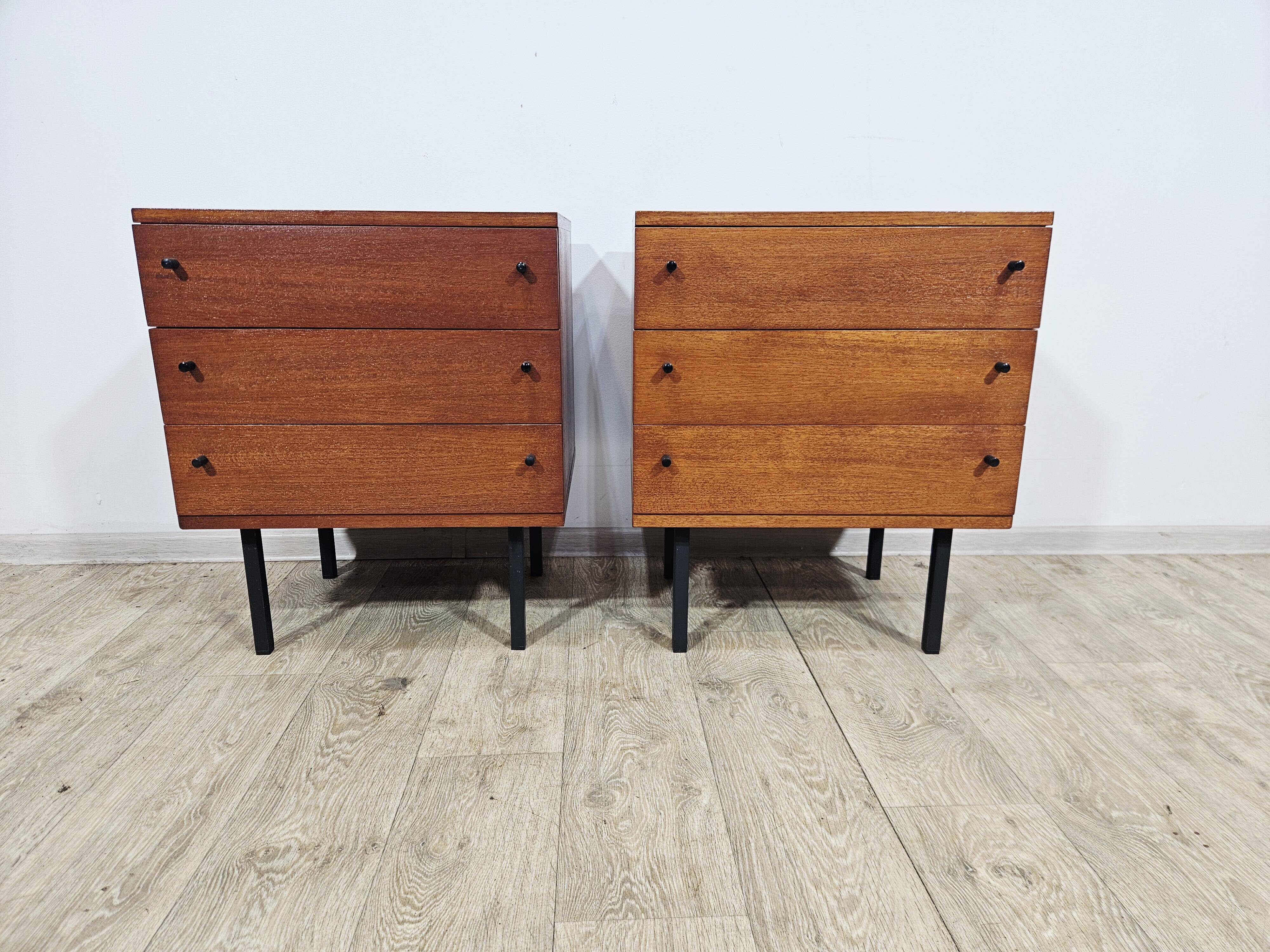A pair of side cabinets, designed by Günter Renkel for REGO / Twen, Germany