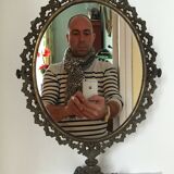 Mirror pivoting on foot 50x30cm