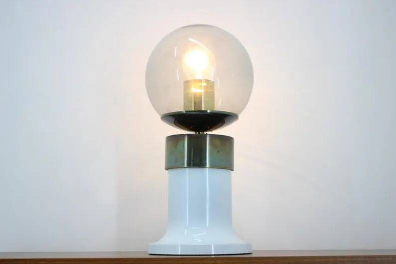 Set of Four Midcentury Table Lamps, Kamenicky Senov, 1970s