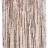 Terracota wool kilim rug 68x181 cm Turkish wool kilims.