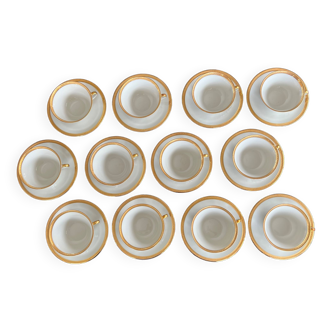 Limoges porcelain coffee service "r.leclair"