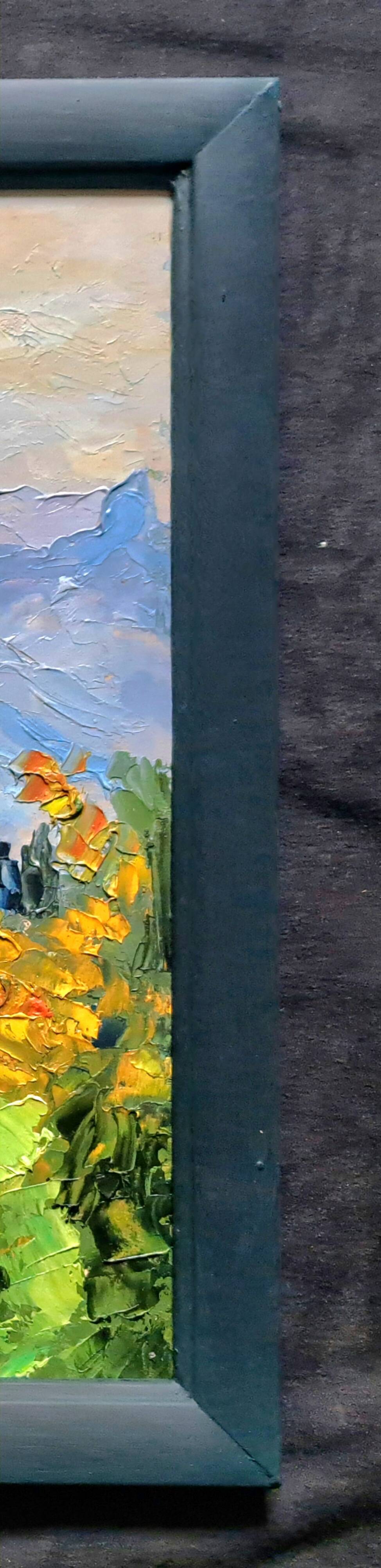 Pair of post-impressionist paintings signed BERJONNEAU, oil on cardboard.