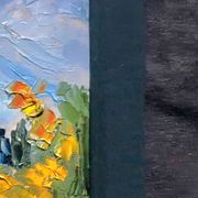 Pair of post-impressionist paintings signed BERJONNEAU, oil on cardboard.