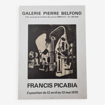Exhibition poster "Mechanics" after Francis Picabia, 1978
