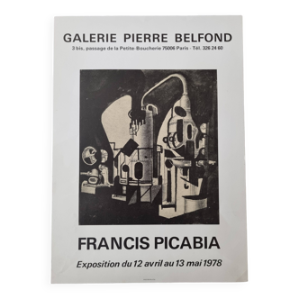 Affiche d'exposition "Mécanique" d'après Francis Picabia, 1978