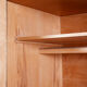 Restored oak bauhaus wardrobe, chrome-plated steel, czechia, 1930s