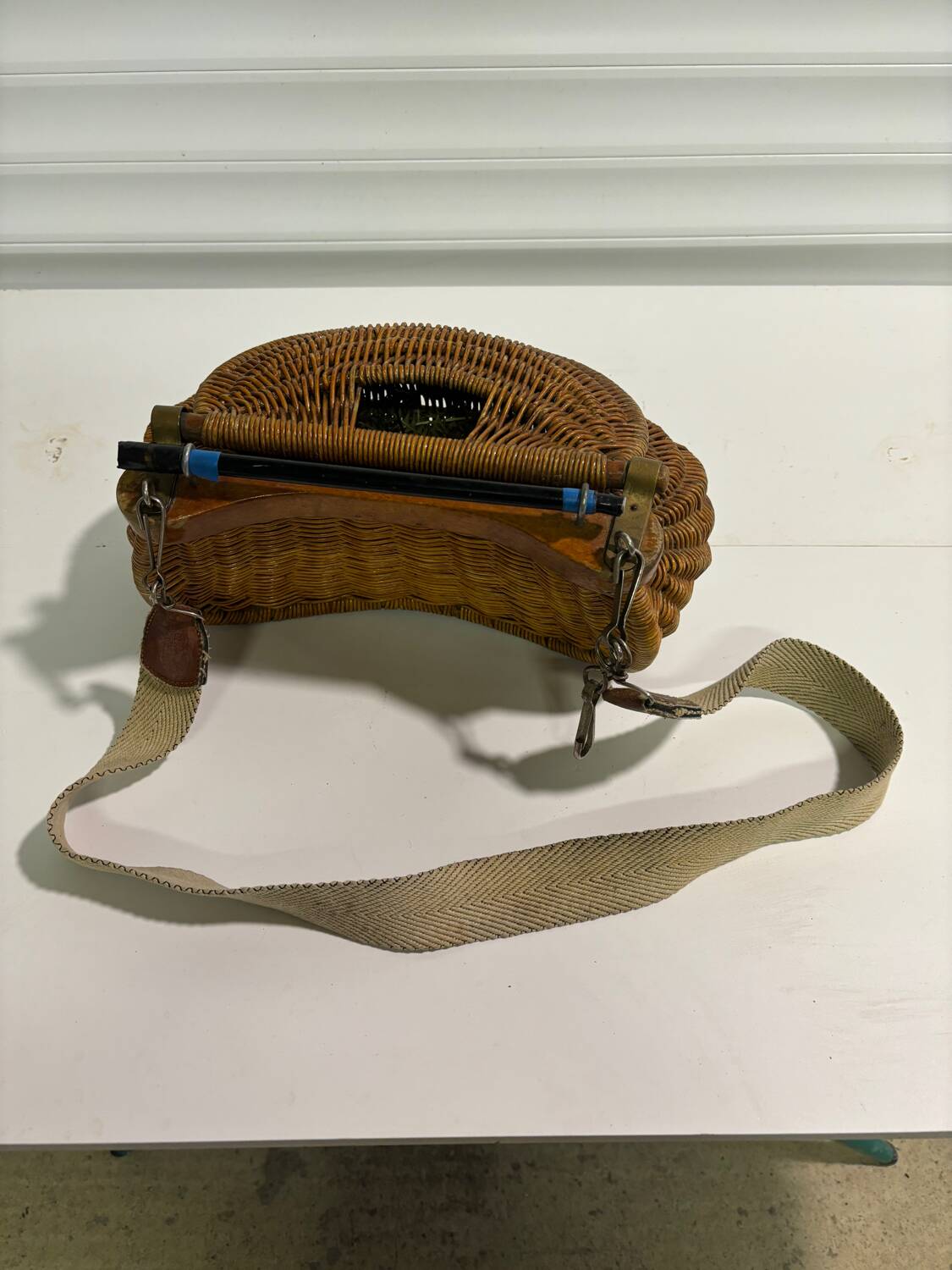 Fisherman's wicker basket