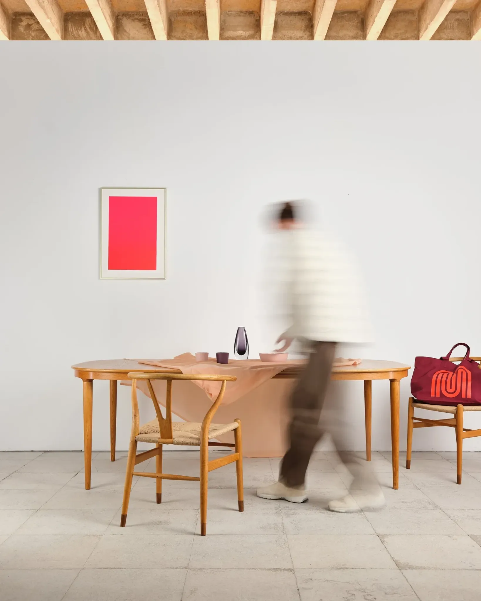 Table extensible en chêne par Skovmand & Andersen, Danemark, années 60