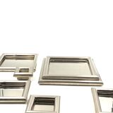 Ziggurat-shaped stacked trays / vide poche sculpture, Italy 1970s