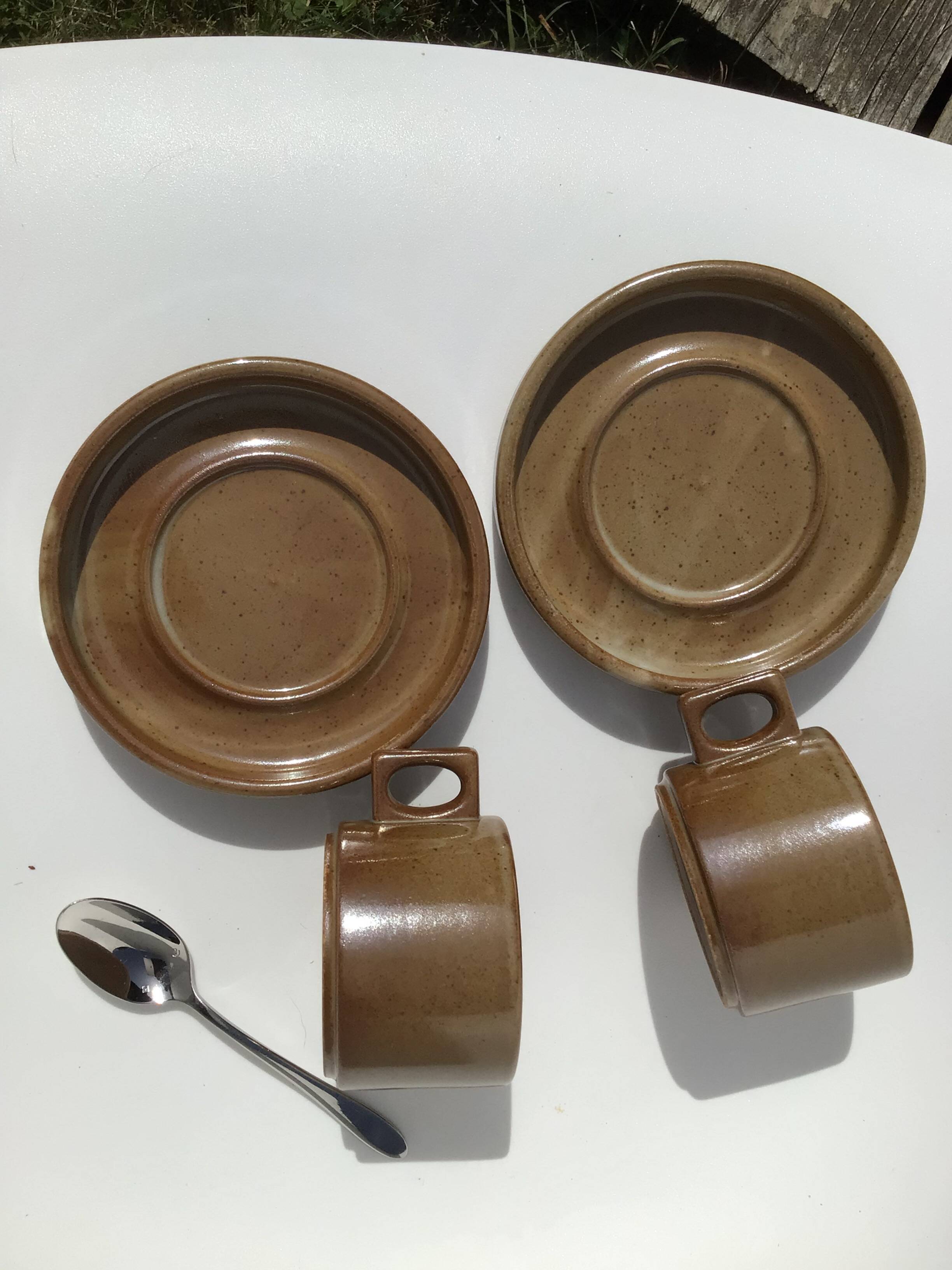 2 Brenne Stoneware Coffee Cups