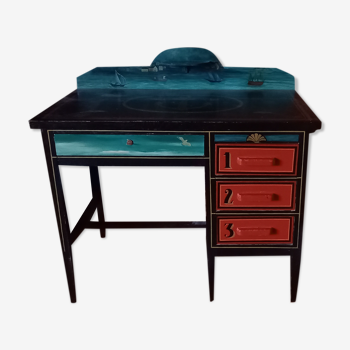 Painted wood desk