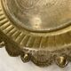 Oriental brass tray hammered