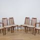 Mid-Century Teak and Fabric Dining Chairs by Leslie Dandy for G-Plan, Unite