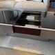 Table basse/bar Willy Rizzo acier inoxydable