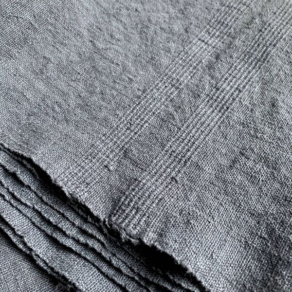 Nappe ancienne en chanvre / gris