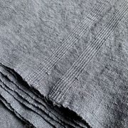 Antique hemp tablecloth / gray